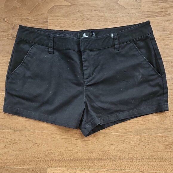 Volcom Women's High Waist Black Shorts - Picture 1 of 3